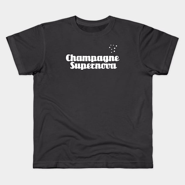 Champagne Supernova, white Kids T-Shirt by Perezzzoso